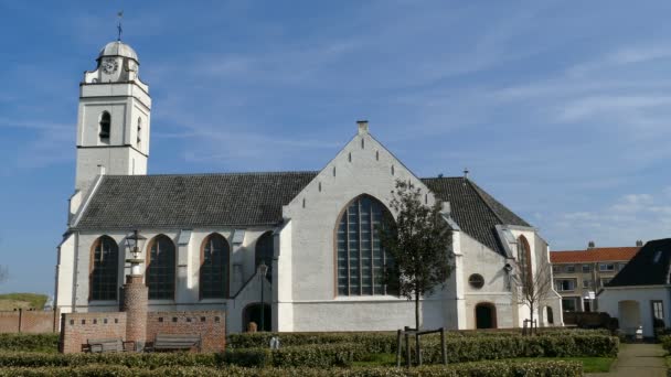 Andreas kirche in katwijk — Stockvideo