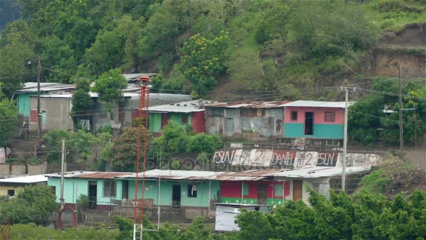 Přehled Matagalpa vesnice — Stock video