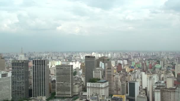 Sao paulo, panorama der skyline — Stockvideo