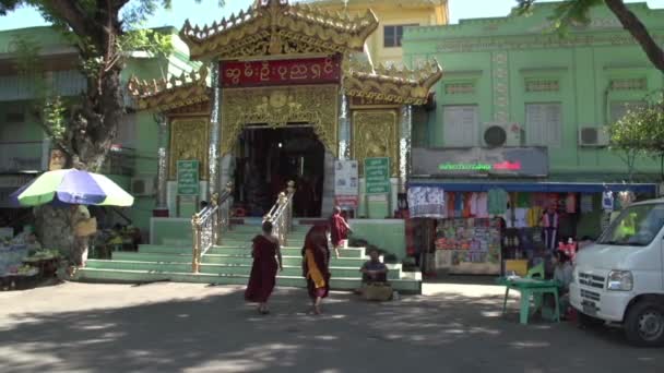 Pagode in zak, myanmar — Stockvideo