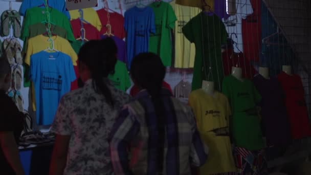Asya sokak pazarı — Stok video