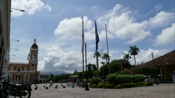 Granada, Nicaragua-székesegyház — Stock videók