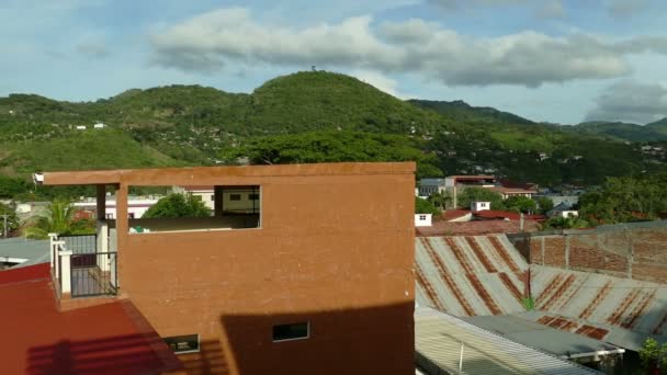 Vista general del pueblo de Matagalpa — Vídeos de Stock