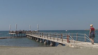 Plajı'nda İslam kadın