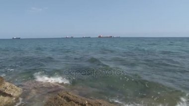 Konteyner gemileri denizde görüntülemek 