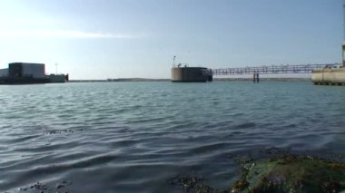 Hirtshals feribot harber günbatımı görüntüleri