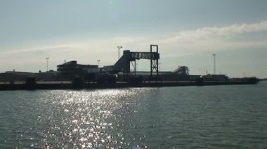 Hirtshals feribot liman günbatımı görüntüleri