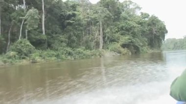 Surinam, Palumeu gölde tekne görüntüleri