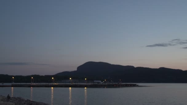 Norvège Hjelmeland coucher de soleil — Video