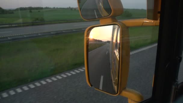Вождение грузовиков в Дании — стоковое видео