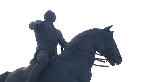 Статуя Каликсто Гарсии — стоковое видео