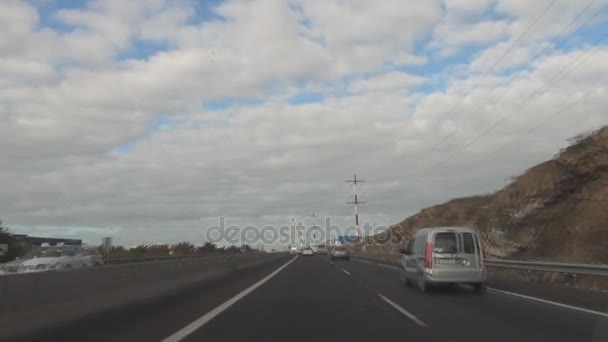 La Gomera, Autopista en España — Vídeo de stock