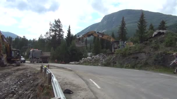 Niesamowite Hemsedal, wodospad. — Wideo stockowe