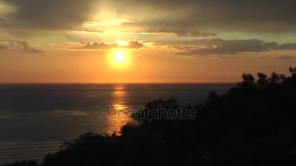 Puesta de sol en playa Ancón — Vídeos de Stock