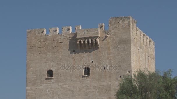 Kolossi, hrad na Kypru — Stock video