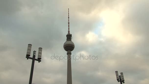 Torre de TV de Berlim — Vídeo de Stock