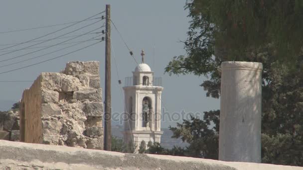 Kolosse, Burg auf Zypern — Stockvideo