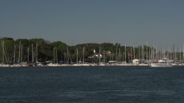 Bateaux portuaires en Norvège — Video