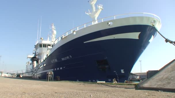 Images Hirtshals Ferry Harbour Departure Colorline — Video