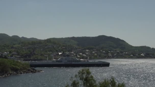 Noorwegen fjordslake weergave — Stockvideo