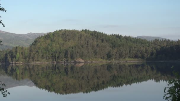 Norge sjön landskap — Stockvideo