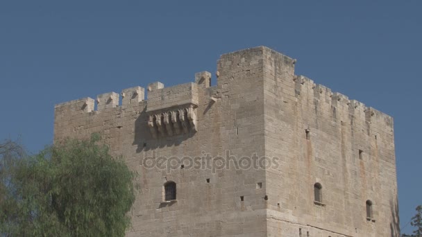 Kolossi, castle in Cyprus — Stock Video