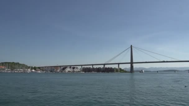 Кадри Норвегії Міст Harber Порому — стокове відео