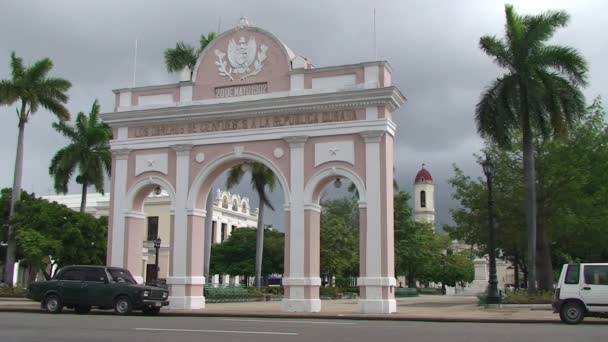 Вид на Католикос-де-ла-Пуэма — стоковое видео