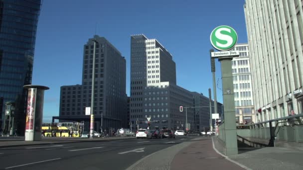 Potsdamer Platz traffic — Wideo stockowe