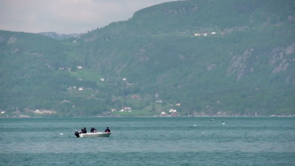 挪威湖峡湾 — 图库视频影像