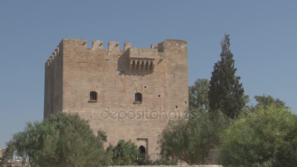 Kolosse, Burg auf Zypern — Stockvideo