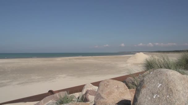 Filmación Dunas Hirtshals Playa — Vídeos de Stock