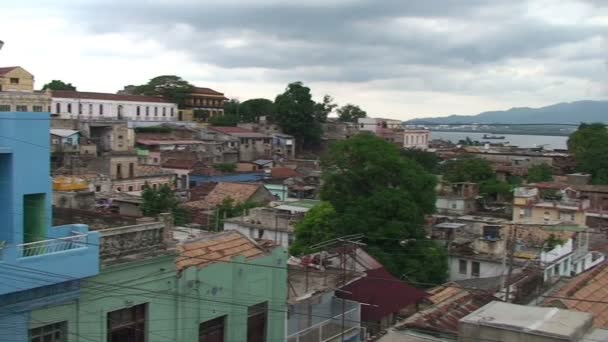 Santiago de Cuba vista general — Vídeos de Stock