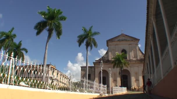 Parroquial de la Santisima church view — стоковое видео