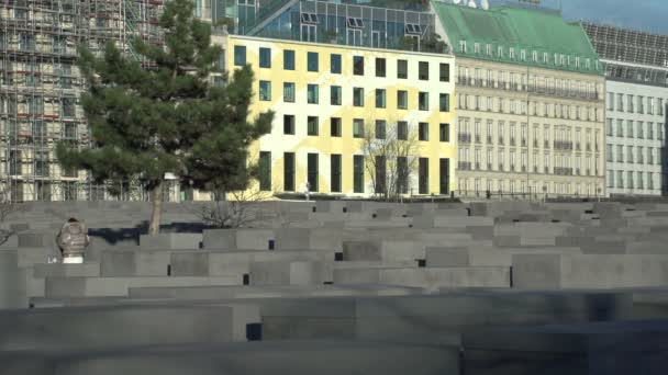 Berlin, Holocaust Memorial — Stok video