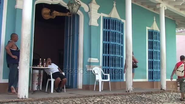 Casa de la Trova, Trinidad — ストック動画