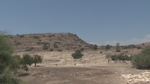 Amathounta Archeologische ruimte — Stockvideo