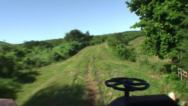 Vista del Valle de los Ingenios desde el tren — Vídeo de stock