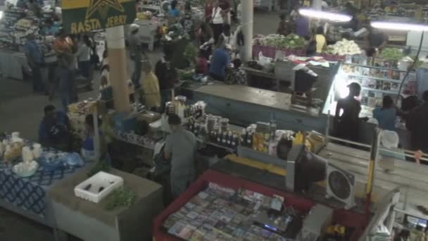 Materiał Surinamu Rynek Paramaribo — Wideo stockowe