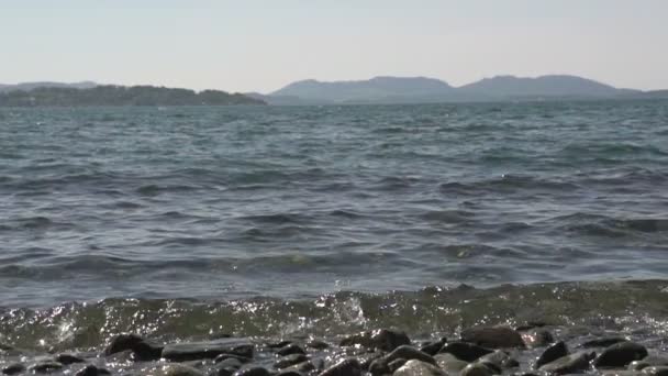 Хвилі на північному морі — стокове відео