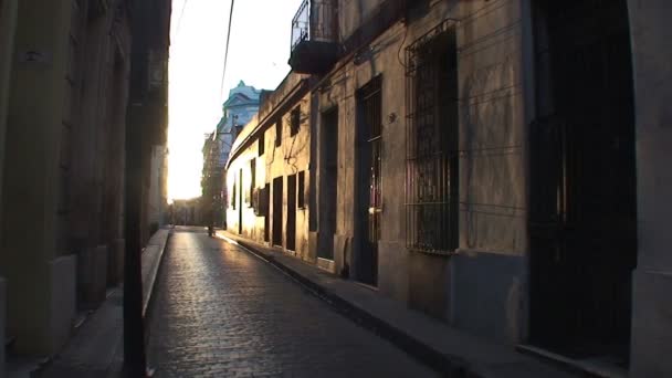 Street view of Camaguey city — Stock Video