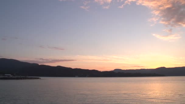 Norway Hjelmeland sunset — стокове відео