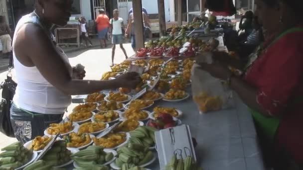Μήκος Πόδηα Του Σουρινάμ Αγορά Παραμαρίμπο — Αρχείο Βίντεο