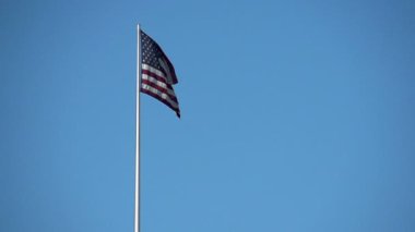 Amerikan bayrağı mavi gökyüzü, görüntüleri