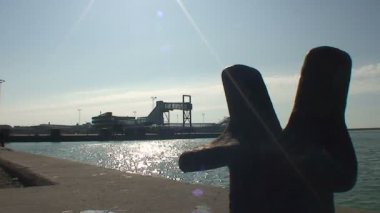 Hirtshals feribot liman günbatımı görüntüleri