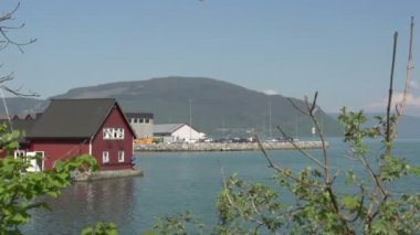 Norveç göl fiyortları manzara