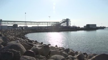 Hirtshals feribot liman günbatımı görüntüleri