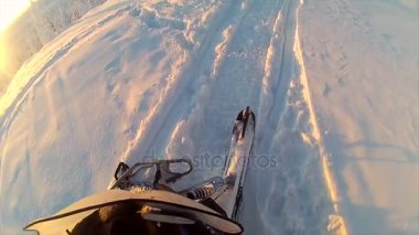 Kar motosikletleri turistik yolculuk 