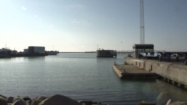 Hirtshals feribot liman günbatımı görüntüleri