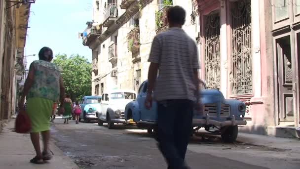 Calle vista de La Habana — Vídeo de stock